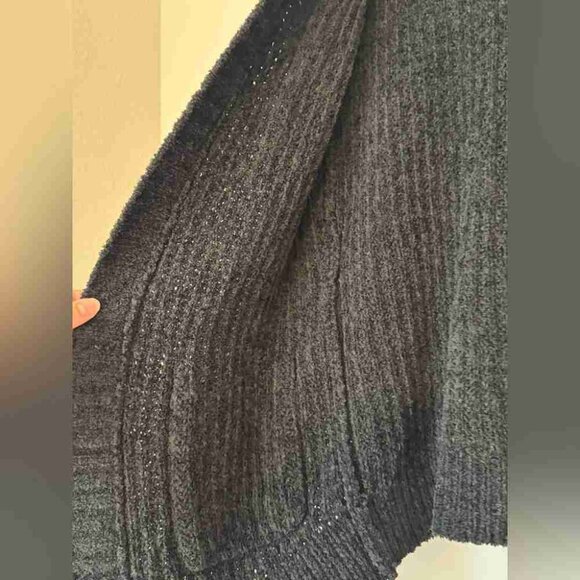 Express Black Chenille Cardigan- Small - Picture 3 of 5